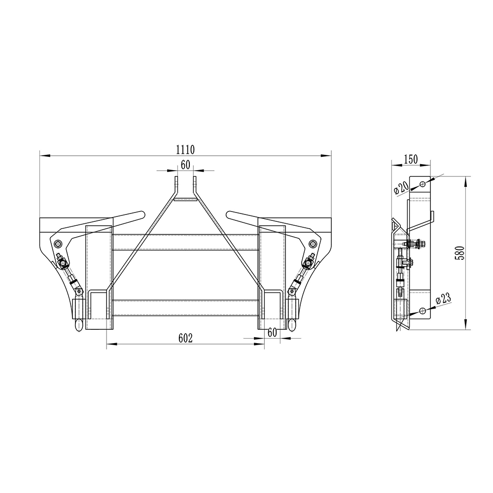 3 Tuding kepada traktor stereng skid tach pantas universal details